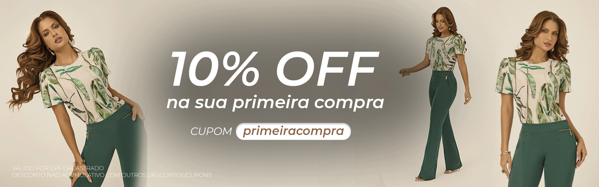 10% off na primeira compra