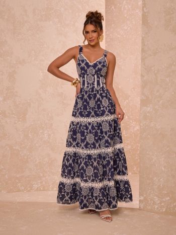 VESTIDO LONGO EM LESIE